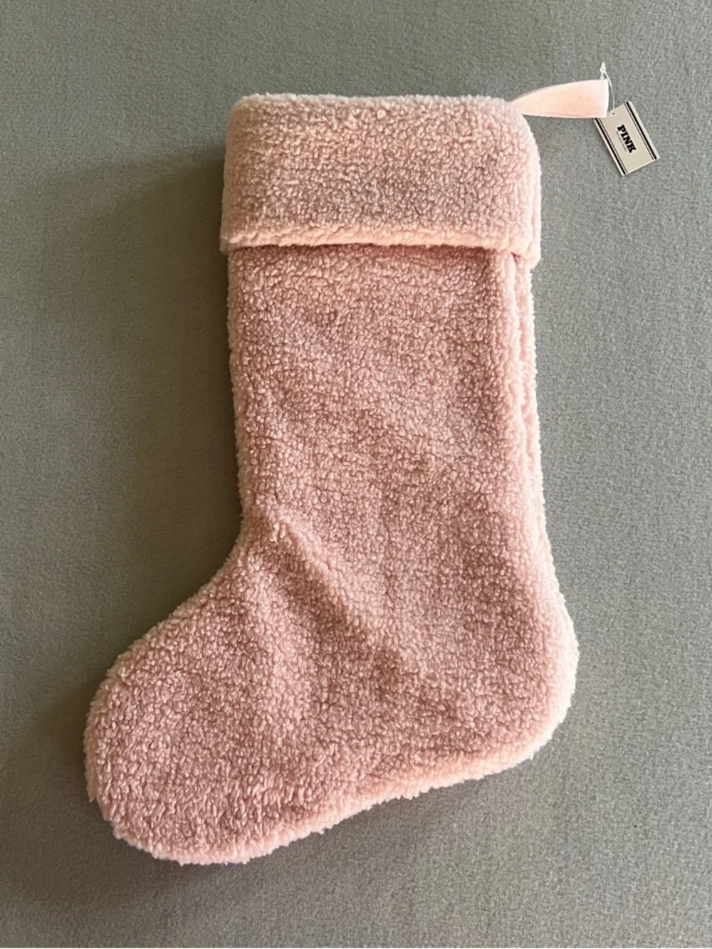 PINK Victoria's Secret Blush Sherpa Holiday Stocking